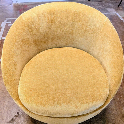 Yellow Storage Swivel Chair