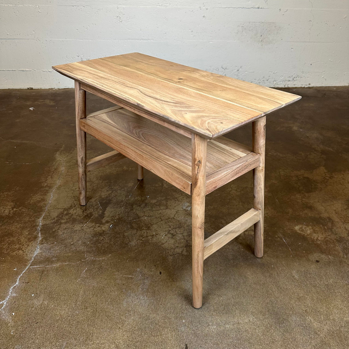 Natural Acacia Recliner Table C SIDE TABLES