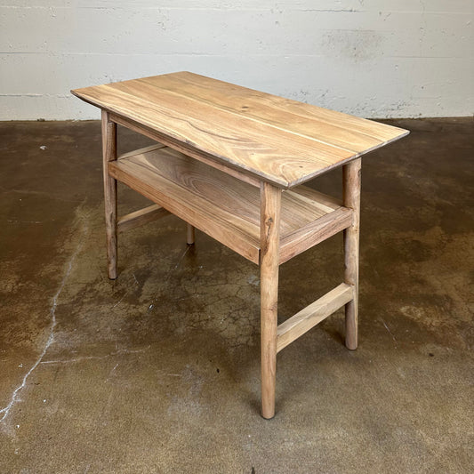 Natural Acacia Recliner Table C SIDE TABLES