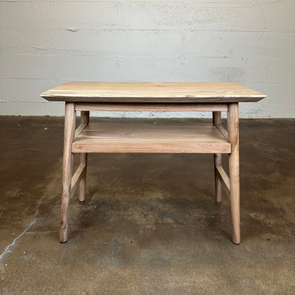 Natural Acacia Recliner Table C SIDE TABLES