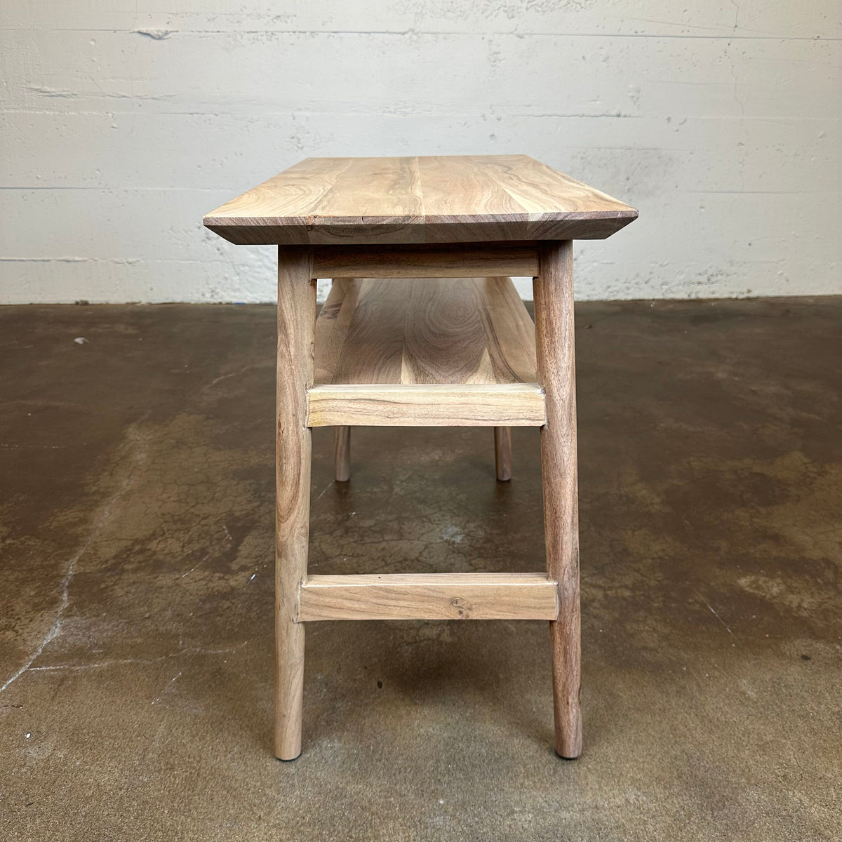 Natural Acacia Recliner Table C SIDE TABLES