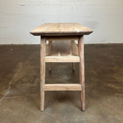 Natural Acacia Recliner Table C SIDE TABLES
