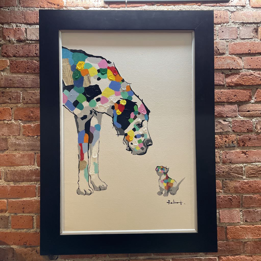 Big Dog: "Hello Little Friend"! (med) ART
