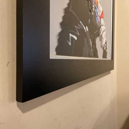 Pink Bow Chimp Portrait (med)