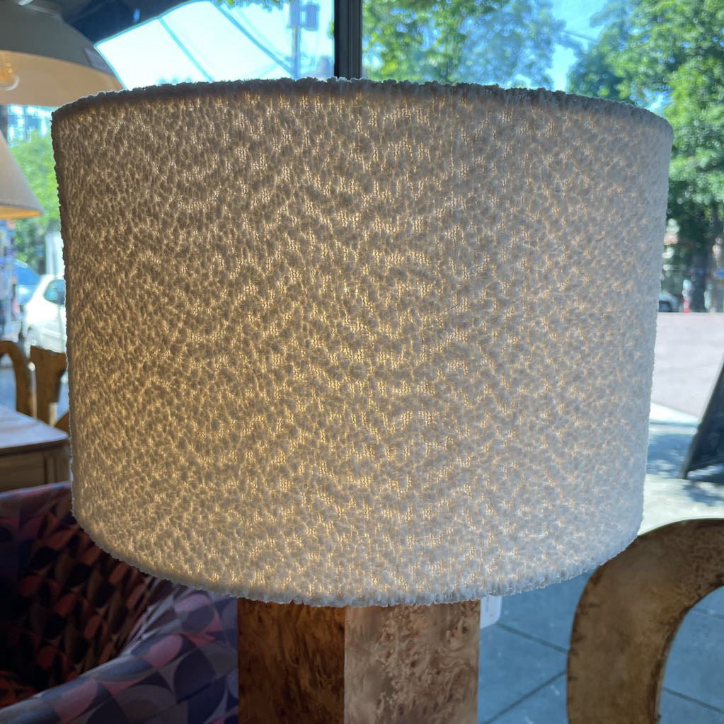Burled Veneer Table Lamp LAMPS