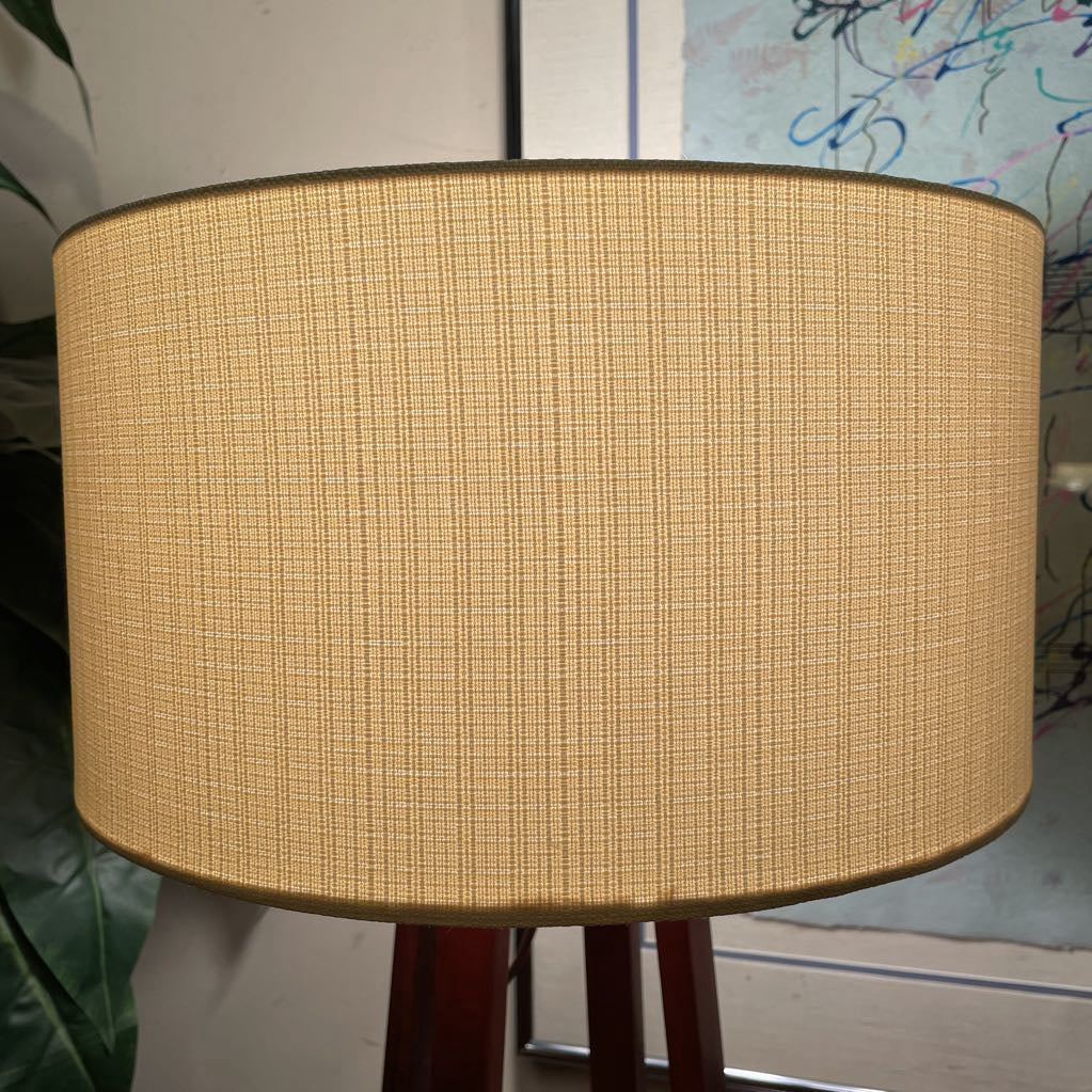 Crisscross Base Walnut Finish Table Lamp LAMPS