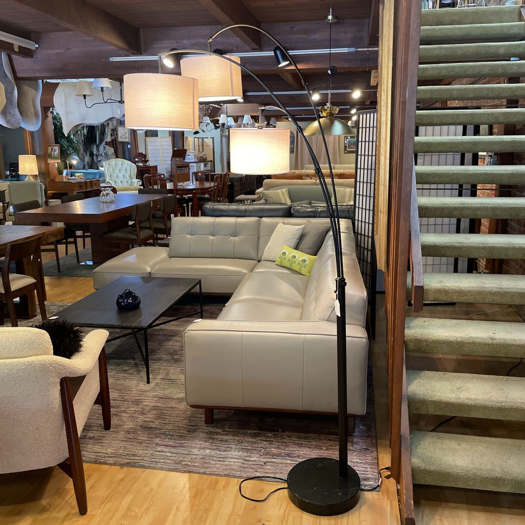 Black 3-arm Arc Lamp LAMPS