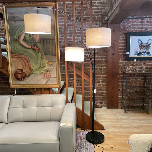 Black 3-arm Arc Lamp LAMPS