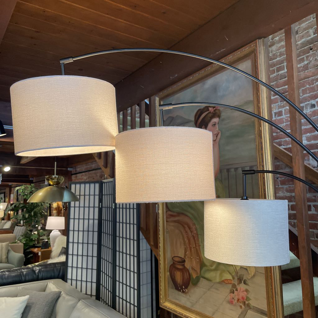 Black 3-arm Arc Lamp LAMPS