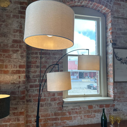 Black 3-arm Arc Lamp LAMPS