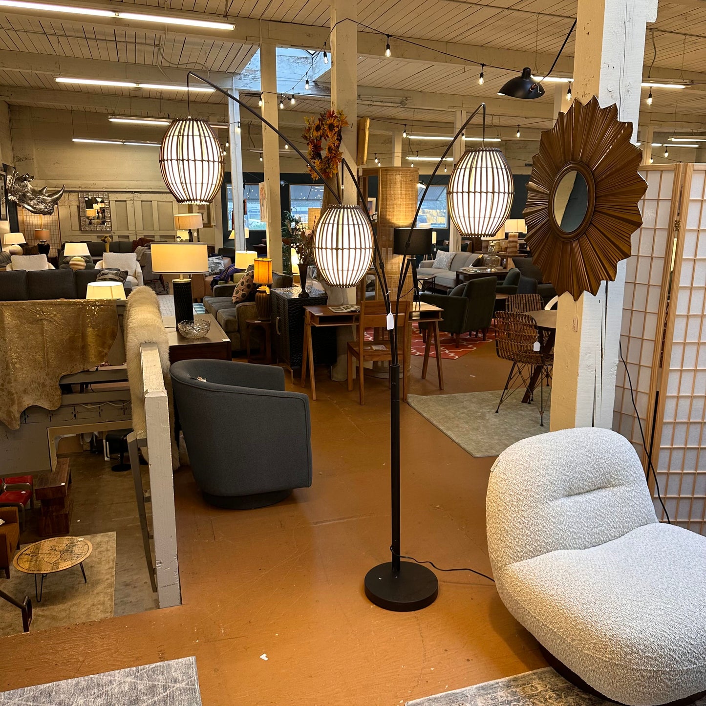 Barrel Lantern Arc Lamp LAMPS