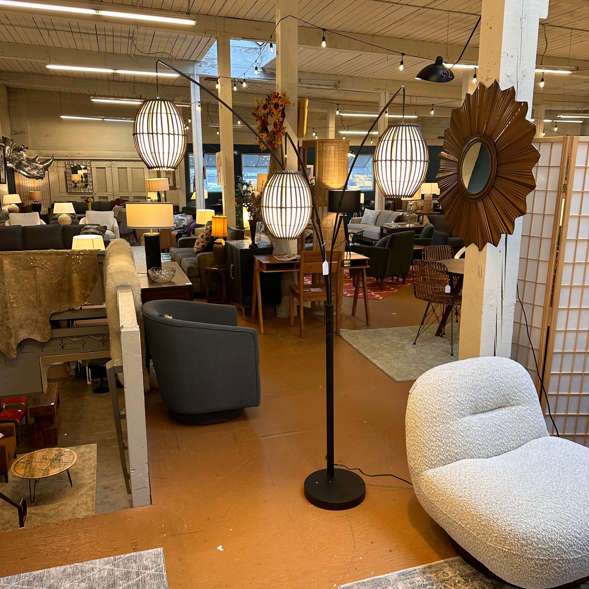 Barrel Lantern Arc Lamp LAMPS