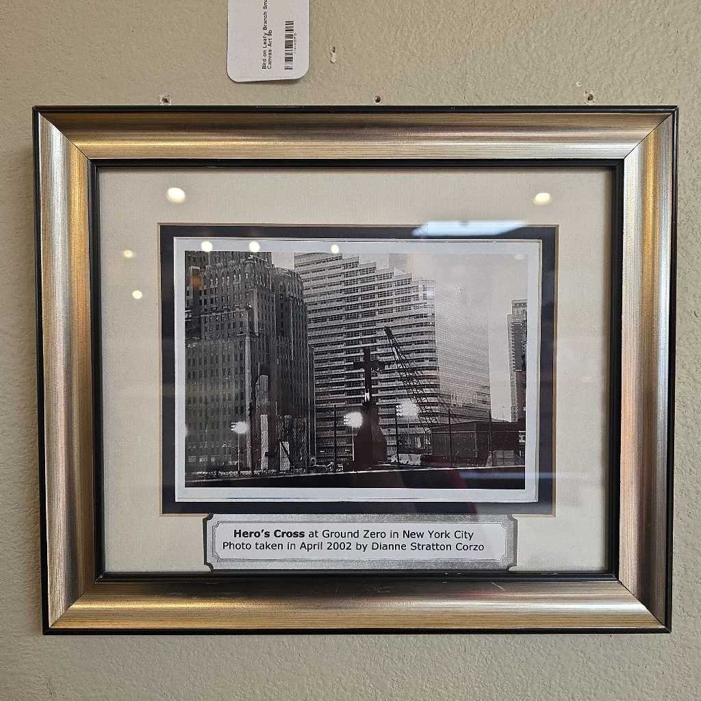 Ground Zero NYC Cross Framed Photo ART