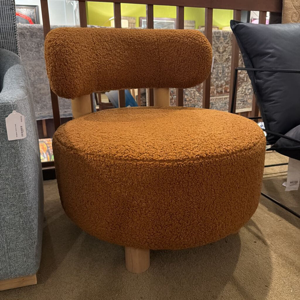 Mod Copper Boucle Accent Chair