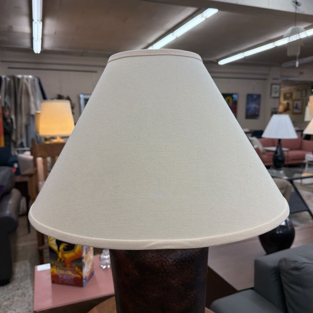 Dimpled Copper Table Lamp