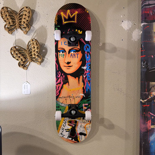 Graffiti Mona Lisa Skateboard ART