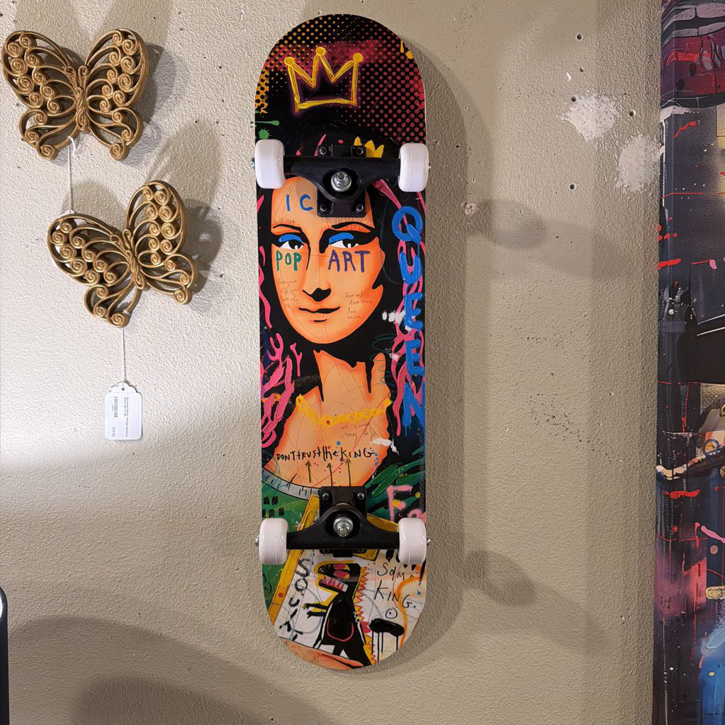 Graffiti Mona Lisa Skateboard ART