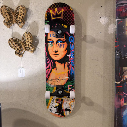 Graffiti Mona Lisa Skateboard ART