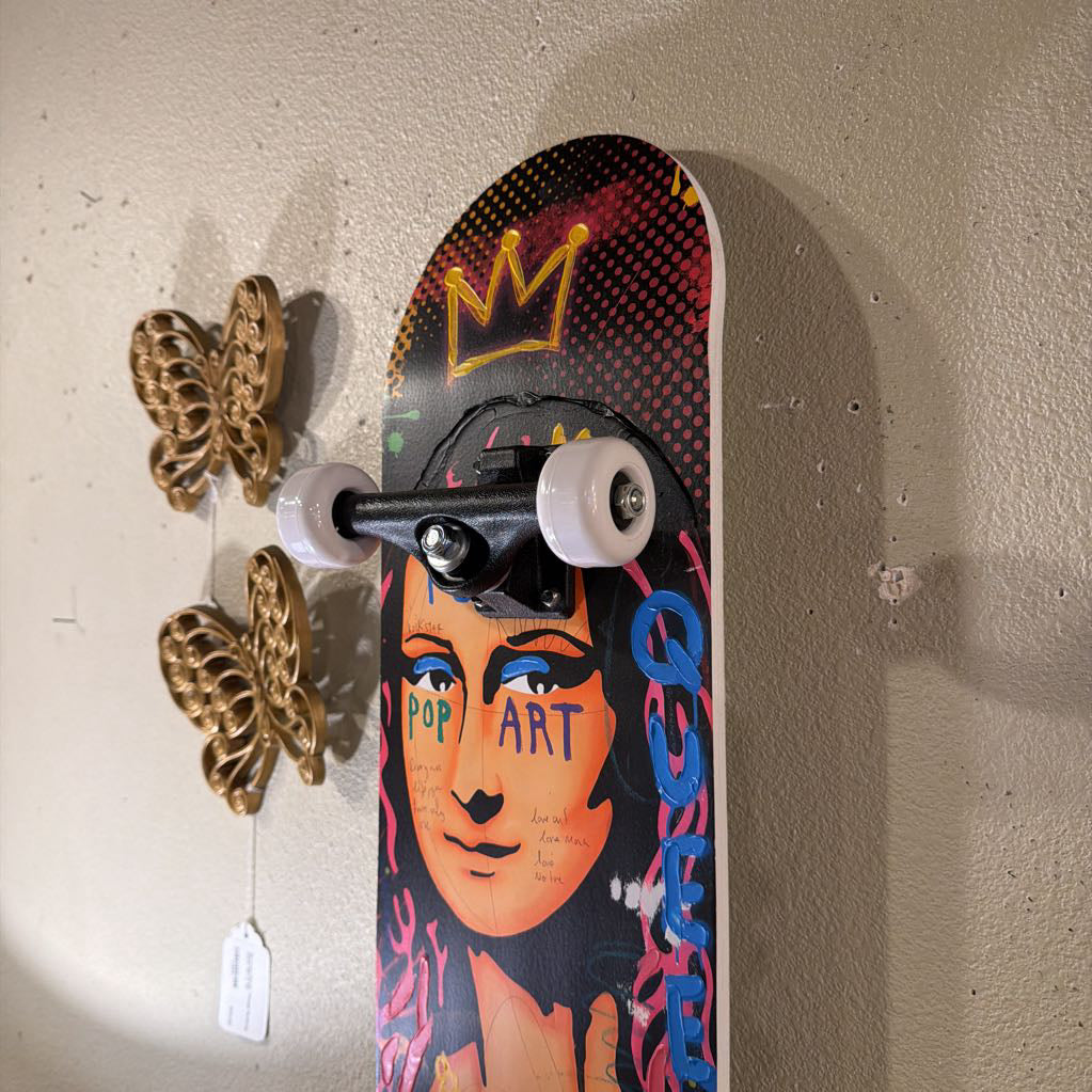 Graffiti Mona Lisa Skateboard ART