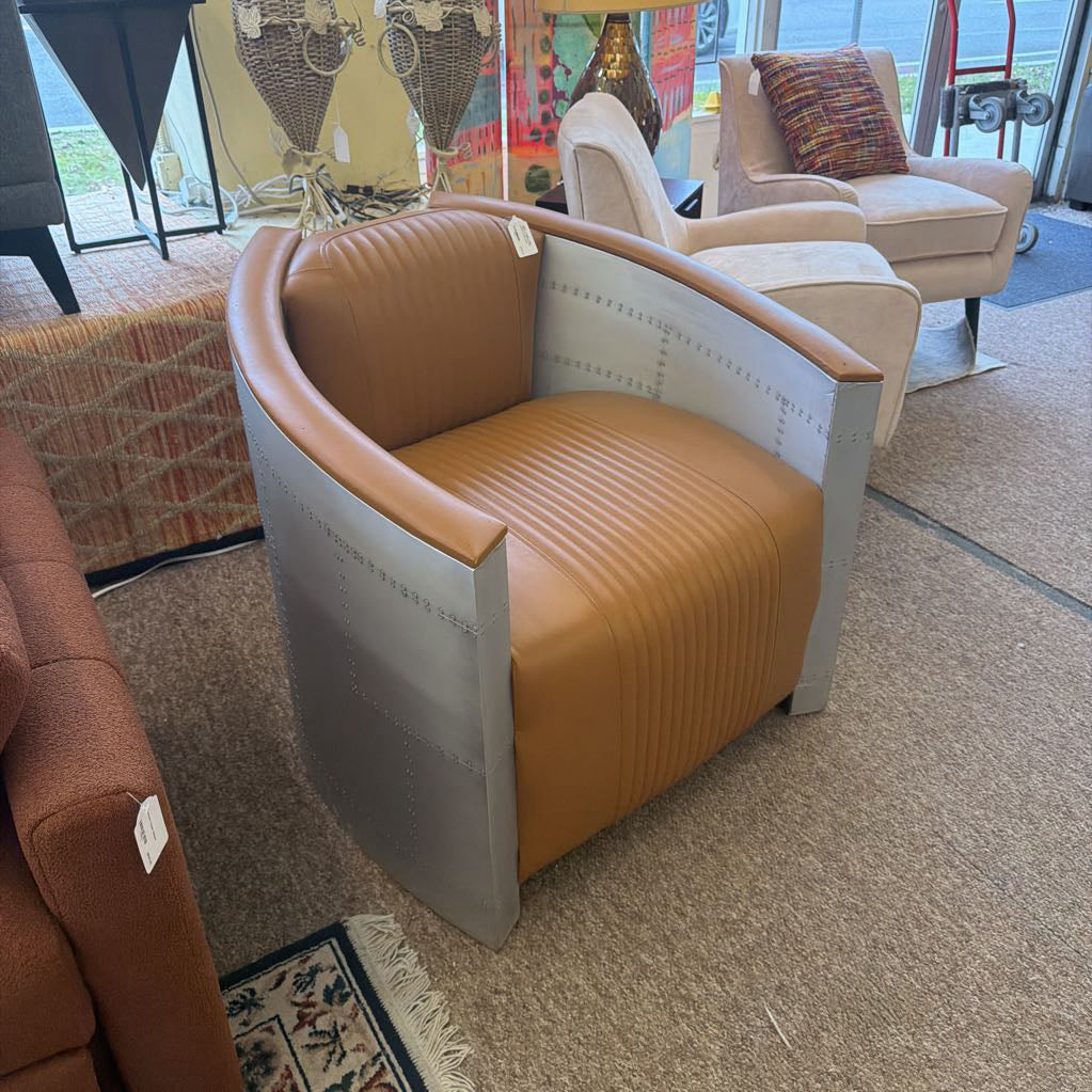 Aviation Leather Chair U ACCENT CHAIRS