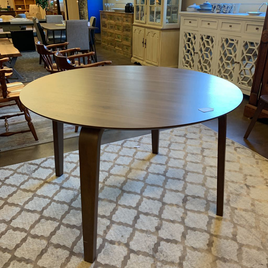 Renee Walnut Round Dining Table