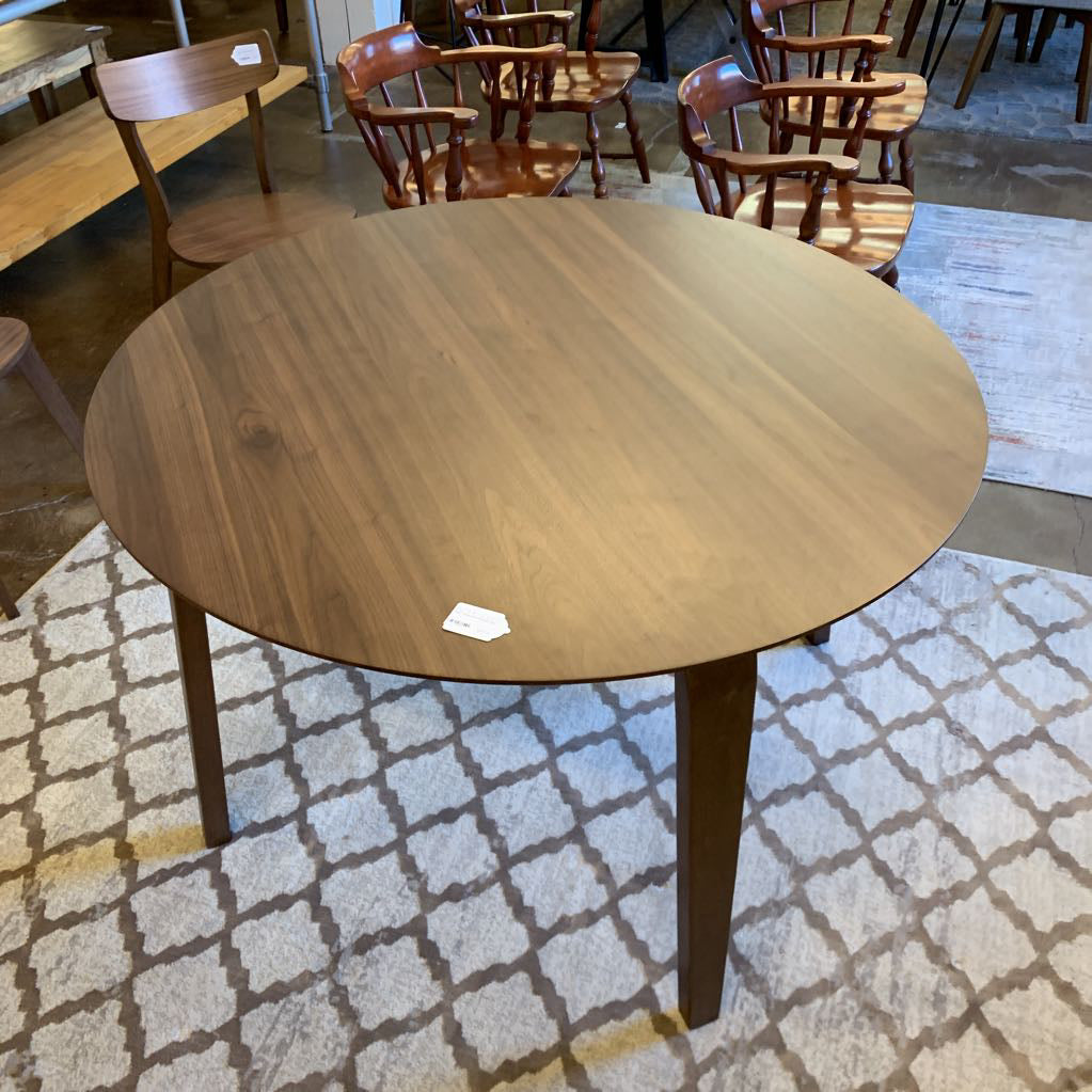 Renee Walnut Round Dining Table C DINING TABLES