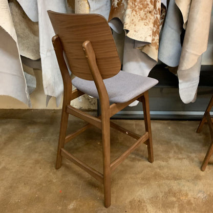 Hoya Gray Cushion Counter Chair