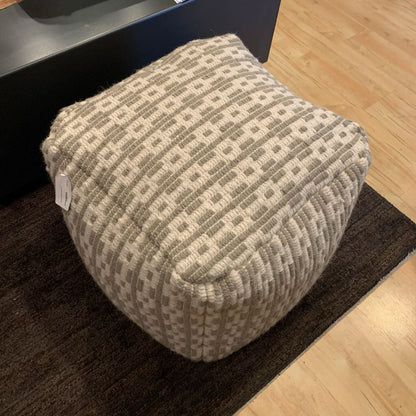 Square Patterned Pouf