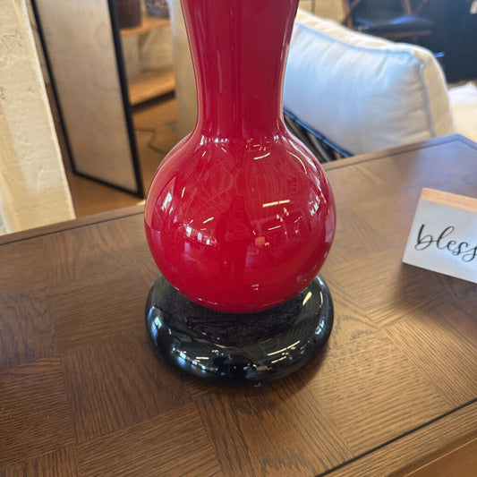 Tall Bright Red Lamp