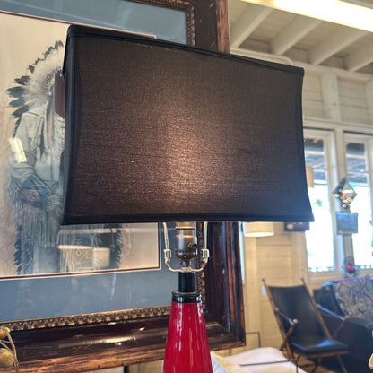 Tall Bright Red Lamp