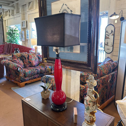 Tall Bright Red Lamp