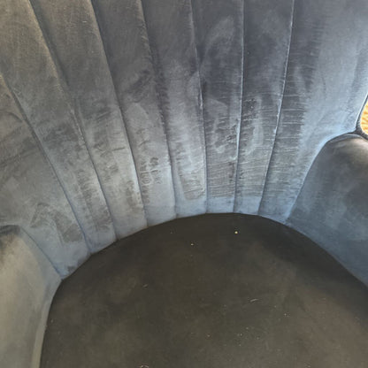 Blue Velvet Accent Chair