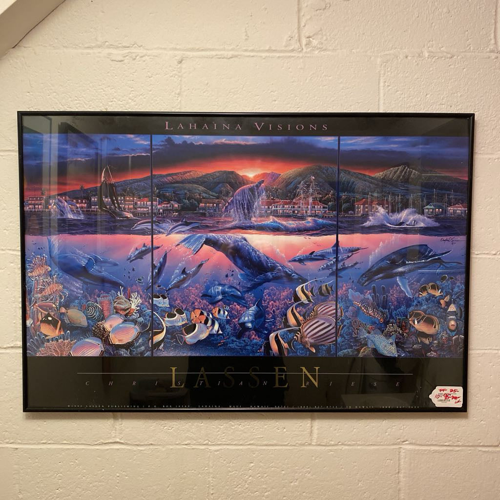SIGNED LASSEN LAHAINA VISIONS Poster ART