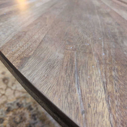 Close-up of a wooden surface with a textured pattern