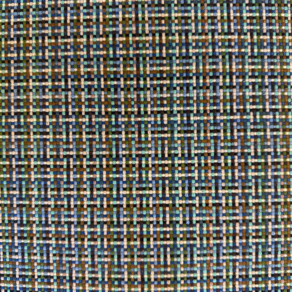 Textured fabric pattern with blue, brown, and beige colors