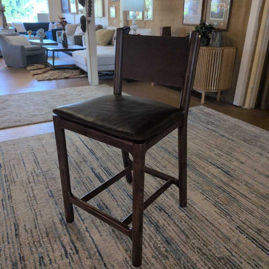 Avon Counter / Walnut Maple Brown Leather