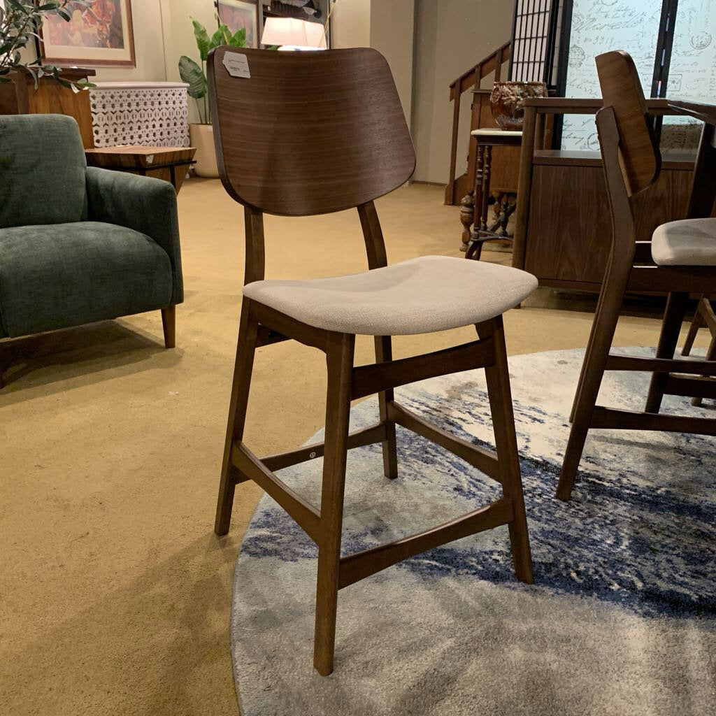 Hoya Natural Cushion Counter Chair