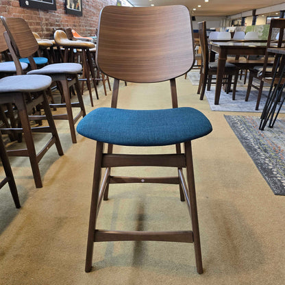 Hoya Teal Cushion Counter Chair C STOOLS