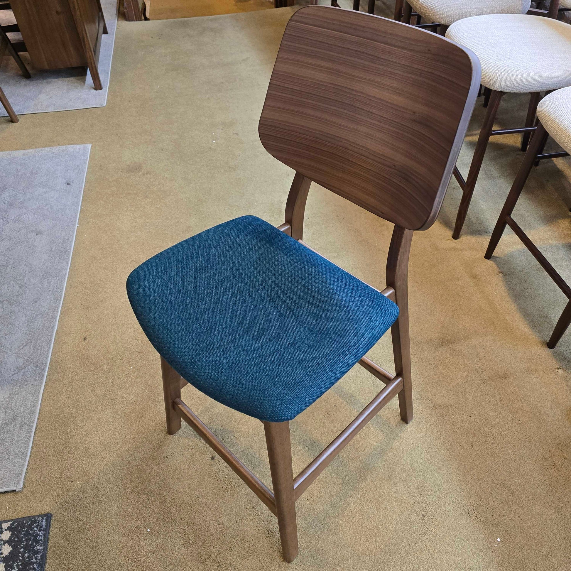 Hoya Teal Cushion Counter Chair C STOOLS