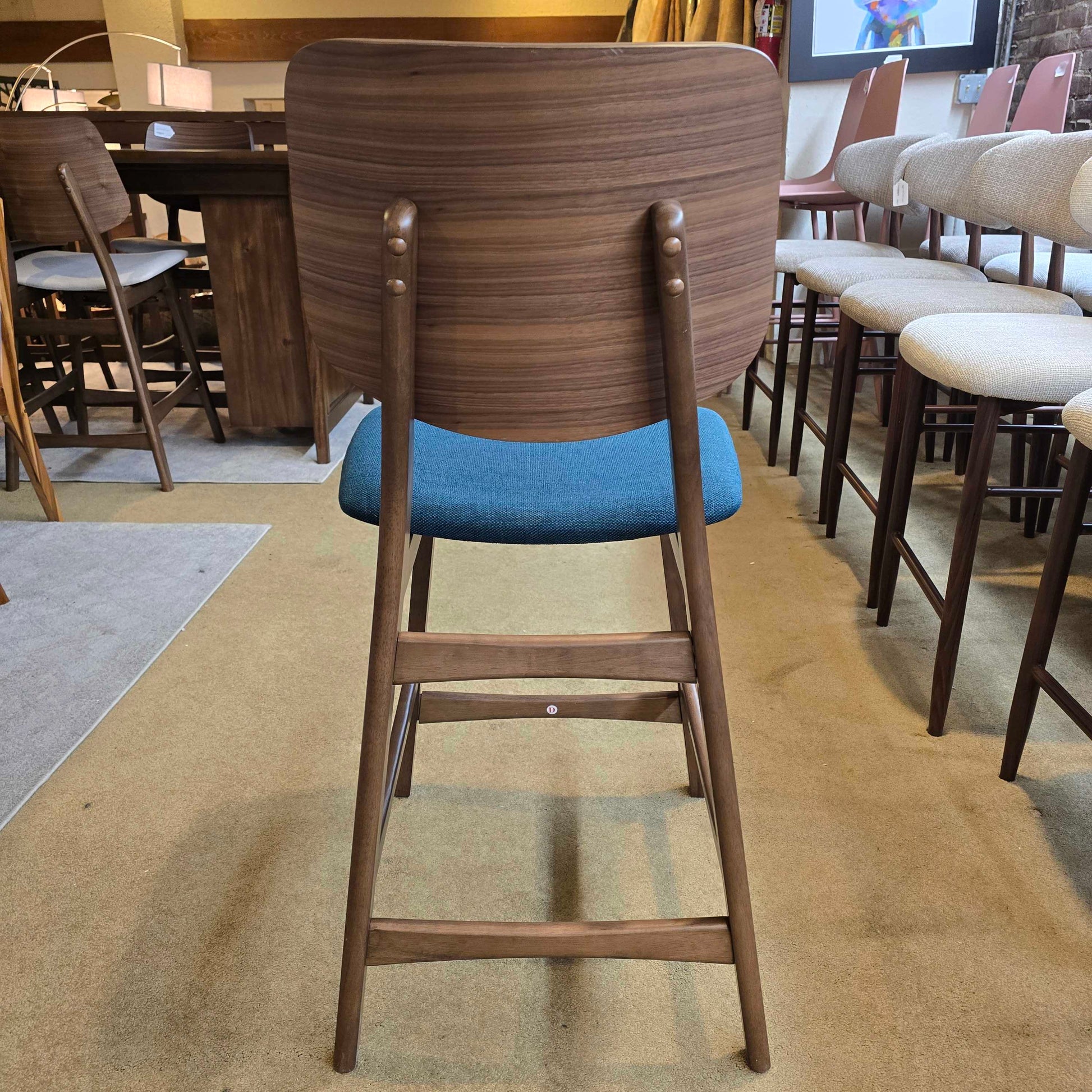 Hoya Teal Cushion Counter Chair C STOOLS