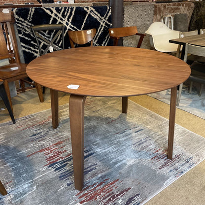 Renee Walnut Round Dining Table C DINING TABLES
