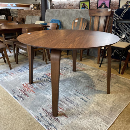 Renee Walnut Round Dining Table C DINING TABLES