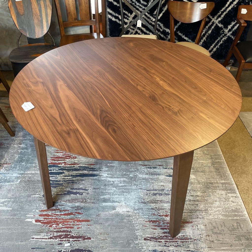 Renee Walnut Round Dining Table C DINING TABLES