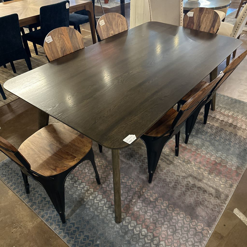 Regina Walnut Rectangle Dining Table C DINING TABLES