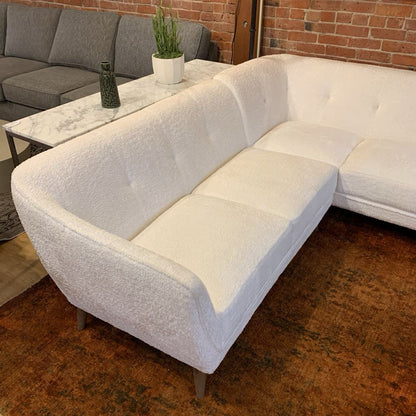 Ivory Curved Sectional