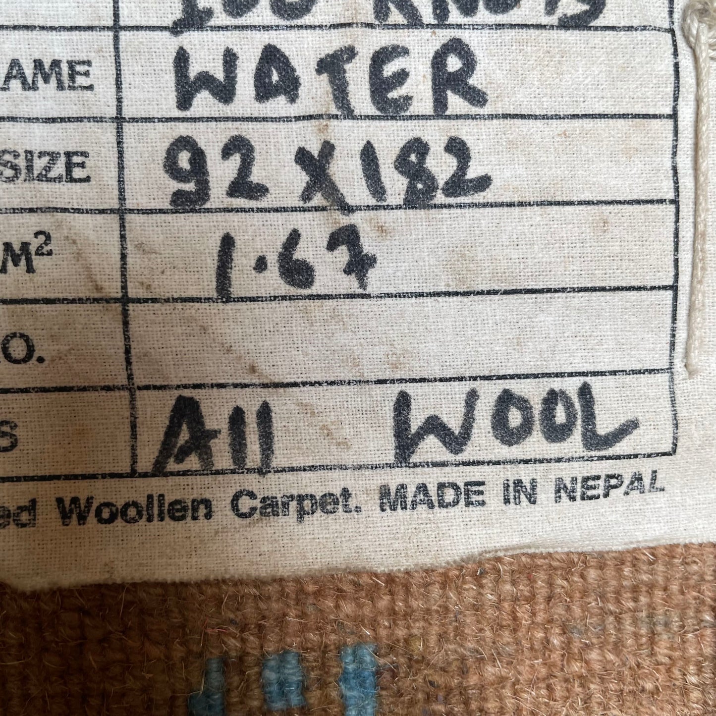 6' x 3' High Mountain Tibetan Rug