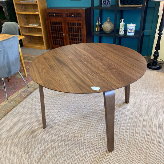 Renee Walnut Round Dining Table C DINING TABLES