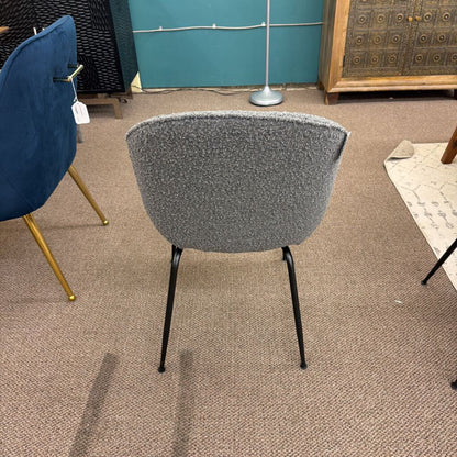Charcoal Boucle Chair