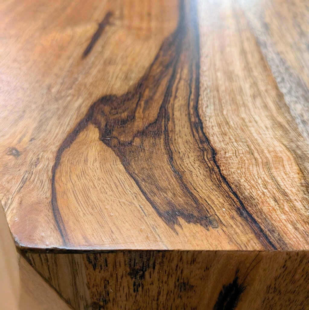 Close-up of a wooden surface with natural grain and texture