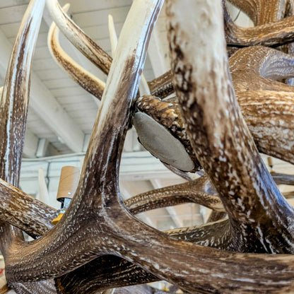 Faux Elk Chandelier UNIQUE FINDS
